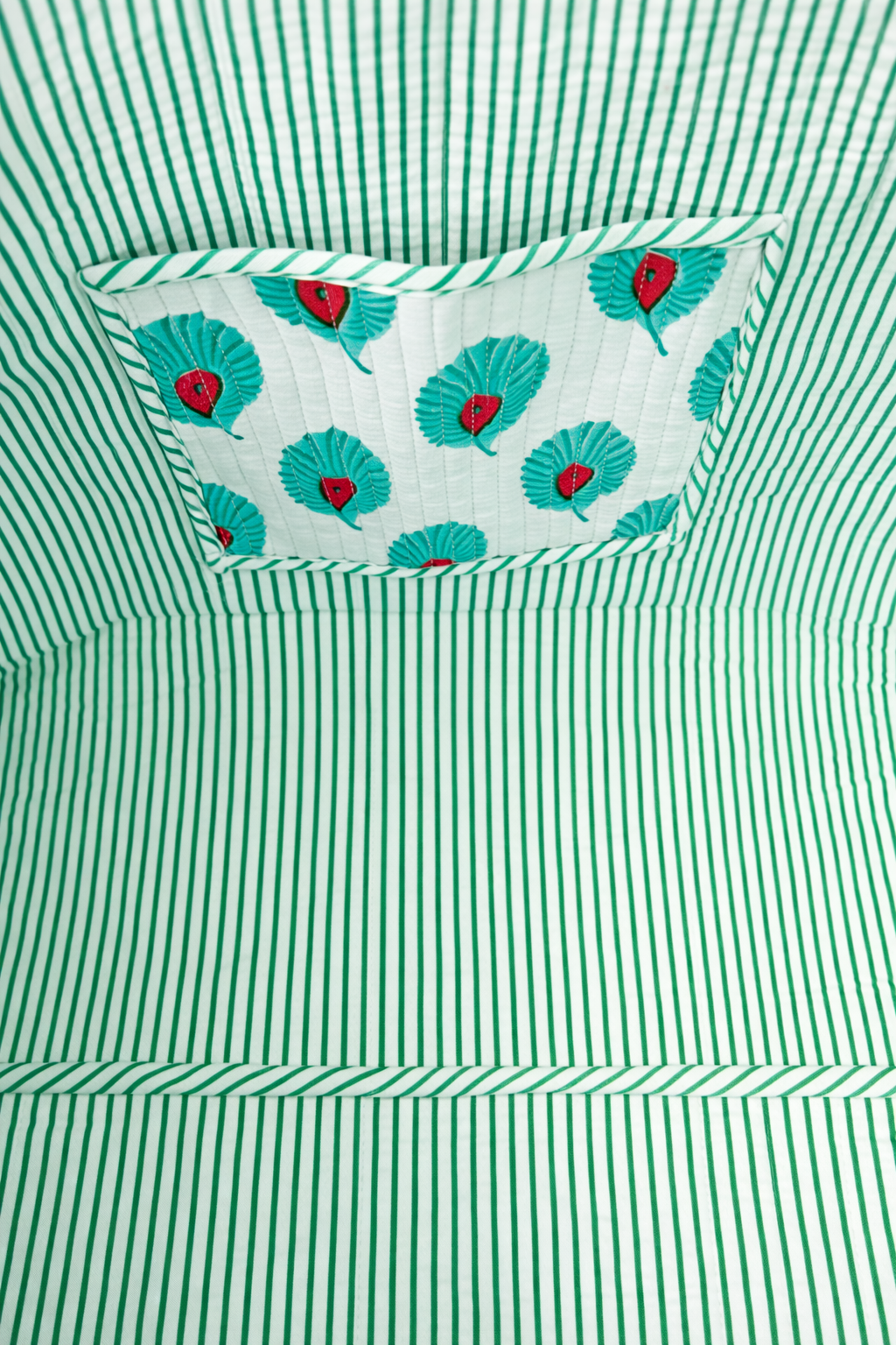 حقيبة سفر - ريشة طاووس