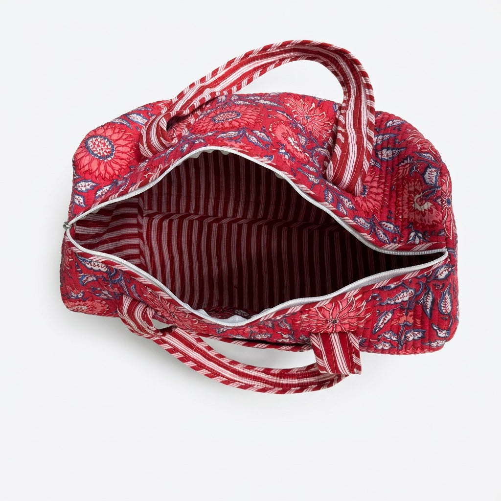 Duffel bag - Red marigolds