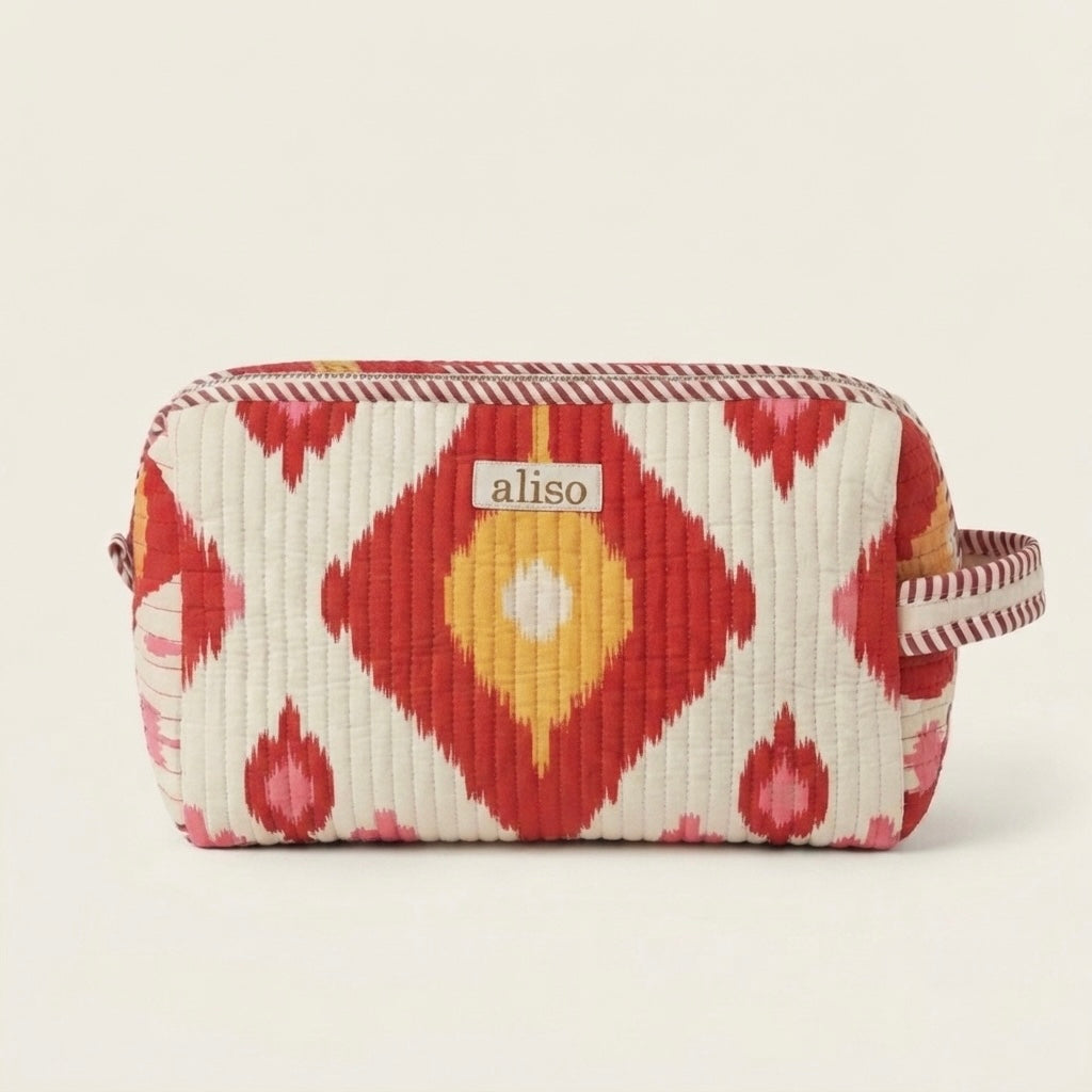 Pouche - Red Ikat