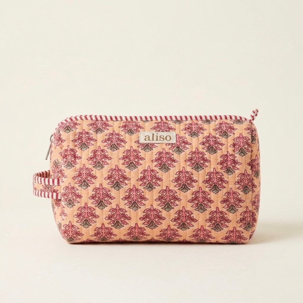 Pouche - Pink tree of life