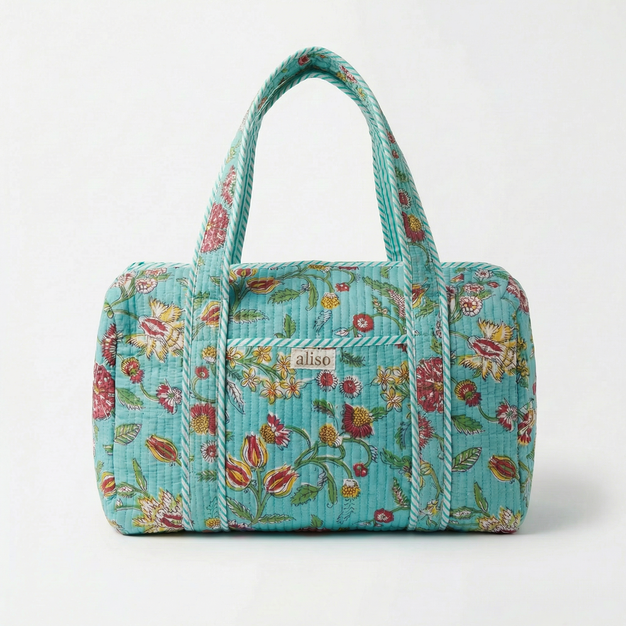 Duffel Bag Mini - Turquoise Wildflower