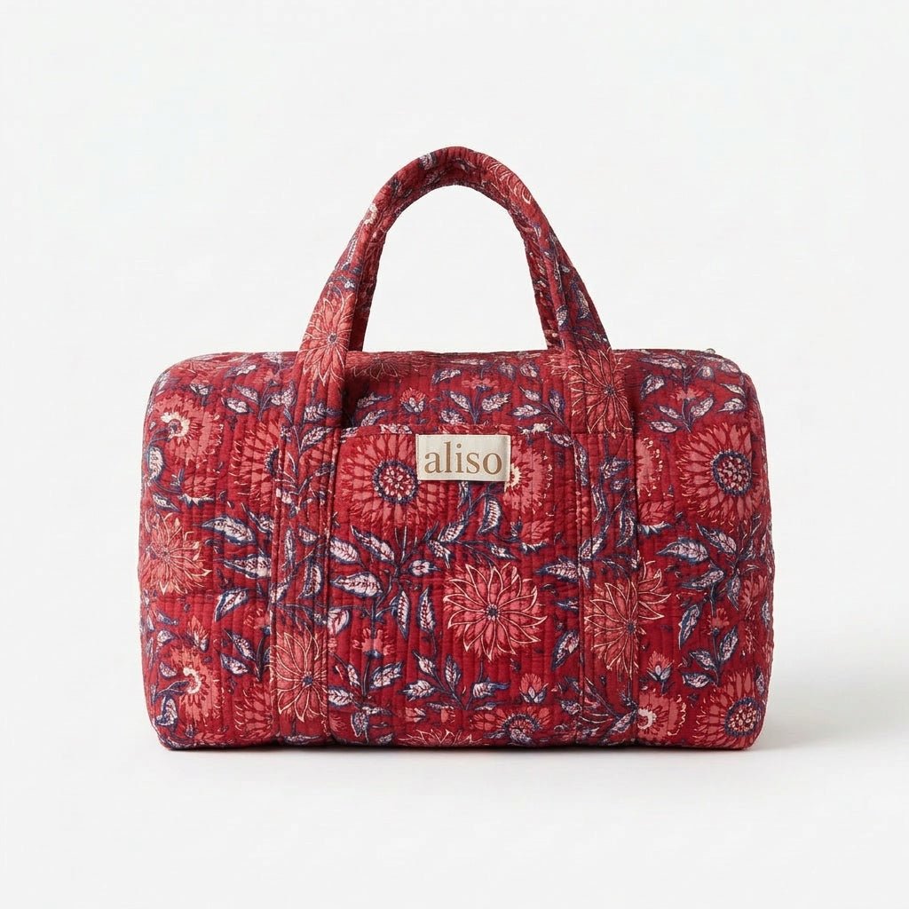 Duffel bag - Red marigolds