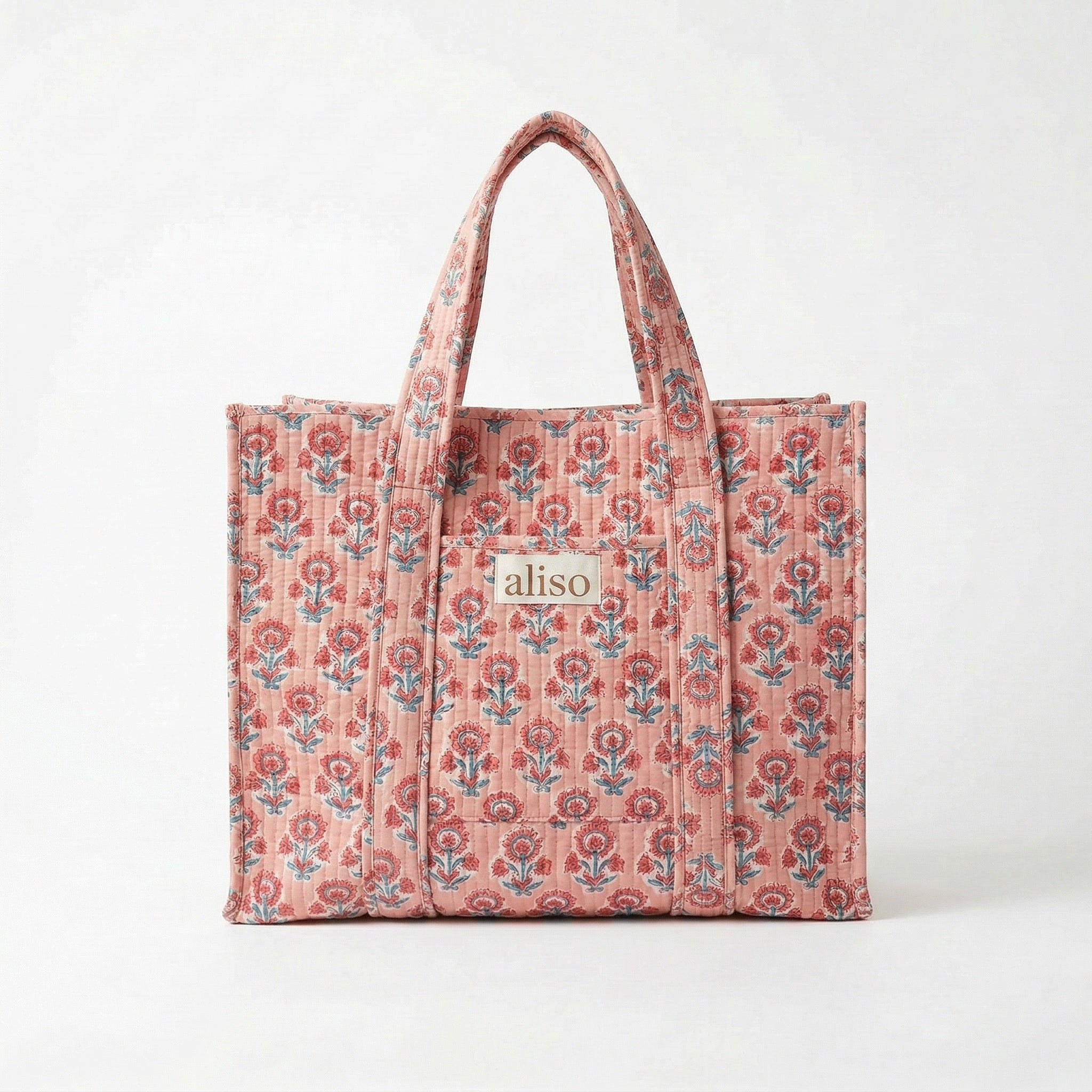 Tote bag - Pink marigolds
