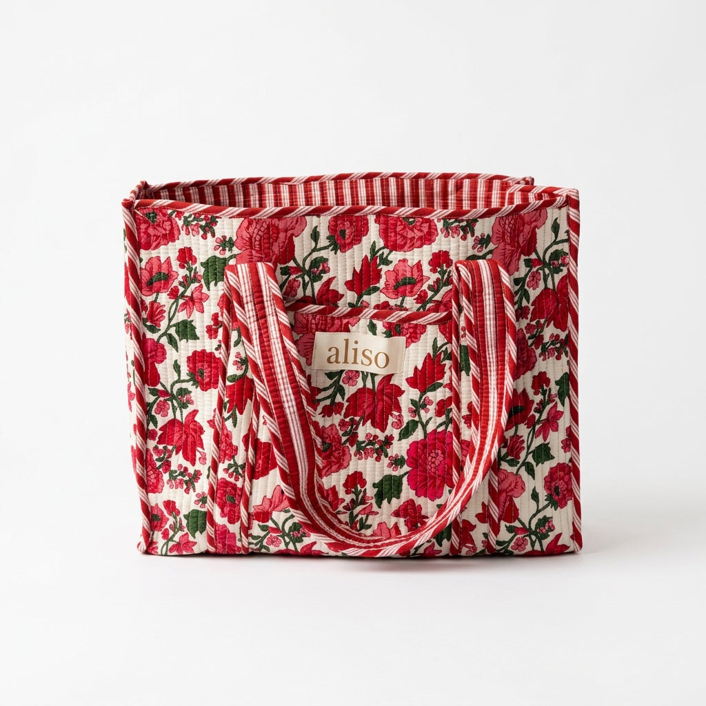Tote bag - Poppies & peonies