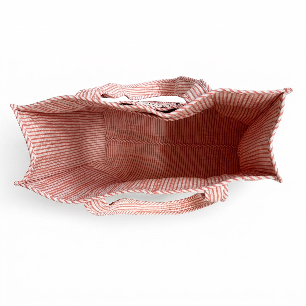 Tote bag - Pink marigolds