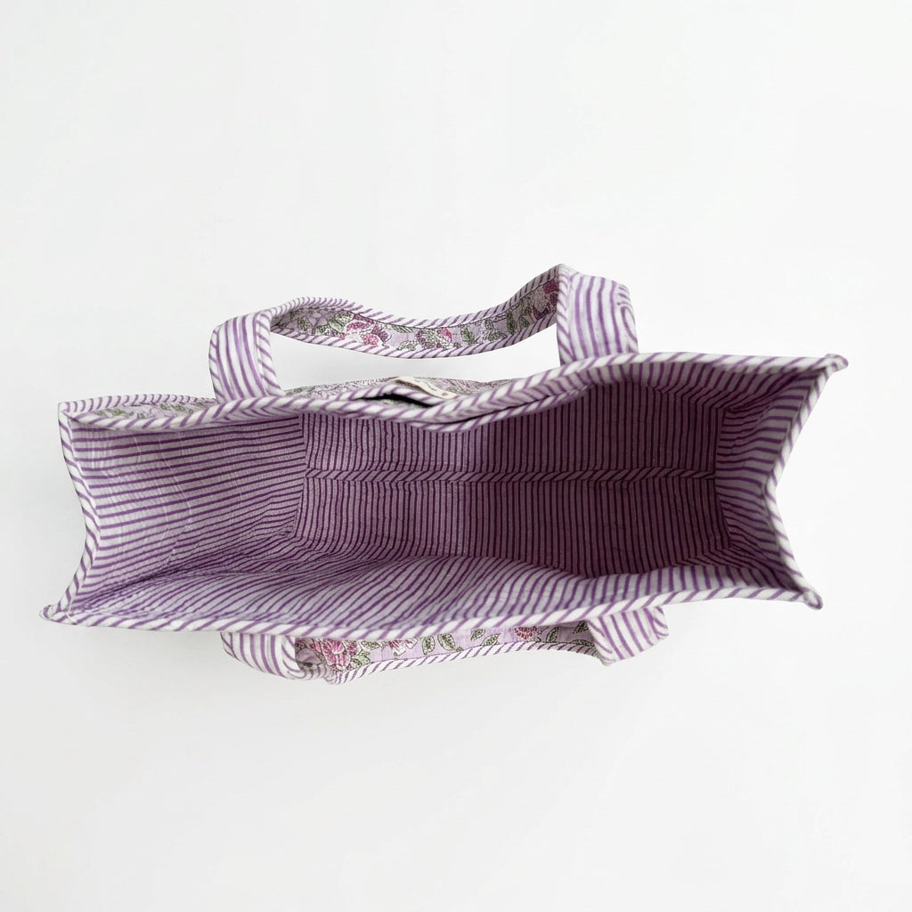 Tote bag - Lilac roses